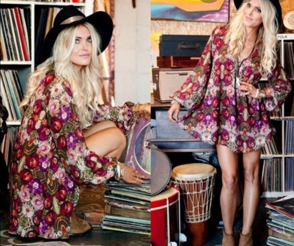 Show Me Your Mumu Multicolor Donna Michelle Wild Jewel Tunic Mini Dress Size XS